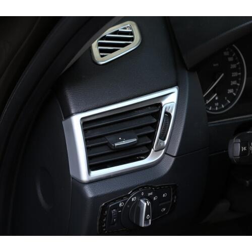 ABS Chrome For BMW X1 E84 2011-2015 Car Side Air Conditioning Vent Frame Trim Accessories 2pcs