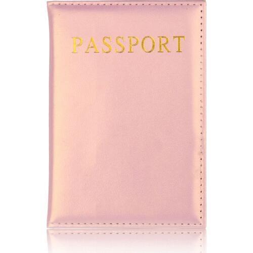 Travel Accessories Casual PU Leather Passport Covers ID Bank Credit Card Bag Men Women Passport Business Holder wallet Case