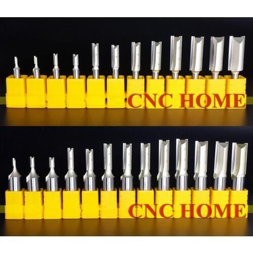 Arden Straight Flush Trimmer Template Router Bit 1/2 1/4 Shank, Slotted Knife, Metric Flute Wood Milling Cutter CNC Router Bits