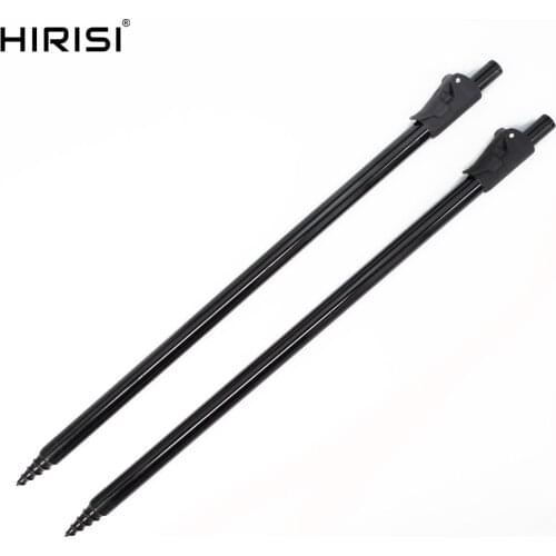 2pcs Carp Fishing Bank Sticks 45-80cm Rod Support Telescopic Banksticks
