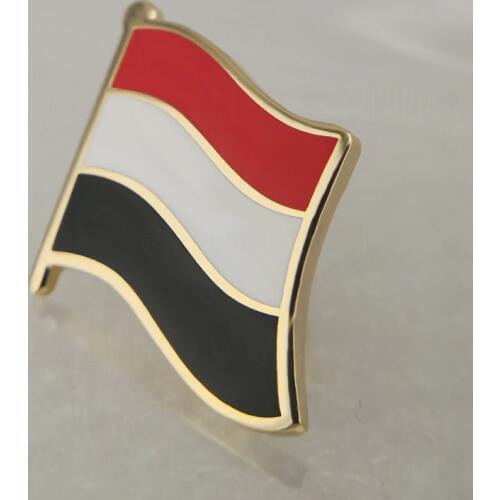 Soft Enamel Yemen Flag Lapel Pins