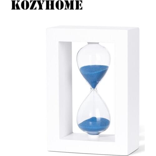 15/30/60 Min Hourglass Sand Timer Creative Sand Clock Timer Wooden Photo Frame Hourglass Sandglass Birthday Gifts
