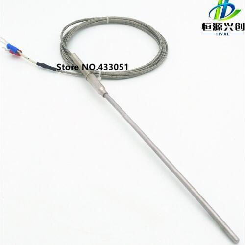 0-600 degree K type Thermocouple probe 150 mm Sensors ,Probe diameter 4 mm,1m cable temperature probe sensor