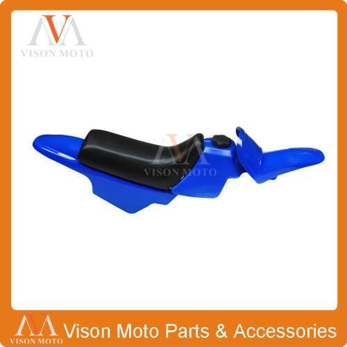 Faring Body Plastics Kits Gas Oil Tank Seat Front Rear Fender For YAMAHA PW50 PY50 PW PY 50 PEE WEE PEEWEE Blue Bodywork