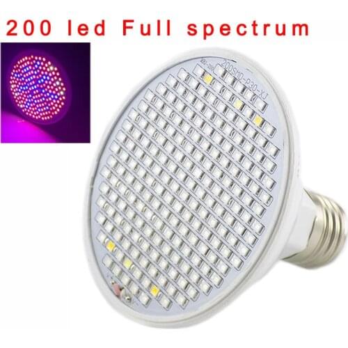 48 60 80 200 300 Leds Grow Light E27 220V Phyto Lamp Full Spectrum LED Grow Light e27 Led Growing Lamps For Indoor Plant