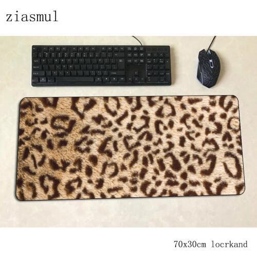 Cheetah print mouse pad Birthday Computer mat 700x300x3mm gaming mousepad large present padmouse keyboard games pc gamer desk