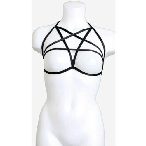 LOOK FOR YOUR WONDERFUL NIGHTS WITH ITS STUNNING ELEGANT WOMENS LINGERIE Attractive Star Pattern Bralet Acces FREE SHIPPING