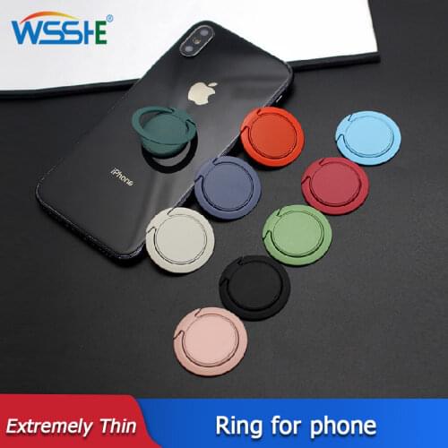Extremely Thin Luxury Mobile Phone Socket Holder Universal Telephone Car Bracket Stand Accessories Finger Ring For iphone XS 8