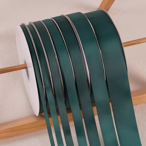Atrovirens Grosgrain Ribbon 100Yards/91Meters Wedding Christmas Webbing Baking Gift Box Flower Packing Hand DIY Bow Accessories