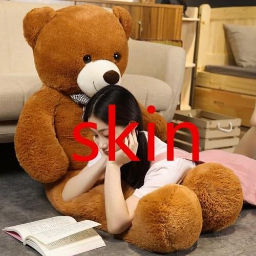 Bear Skin Giant American Bear Coat Doll Soft unstuffed Animal Teddy Bear Toys Kids Girls Valentine Lover Birthday Gift
