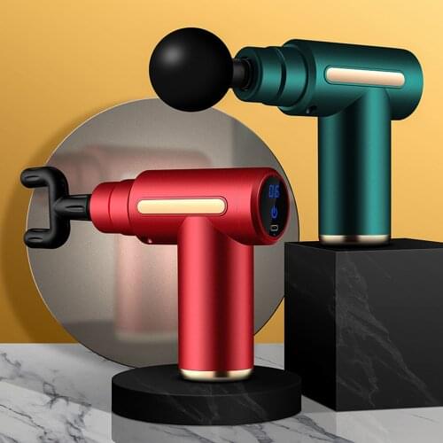 Micro electric deep tissue percussion massage gun, family fascia gun, fitness, muscle relaxation, pain relief