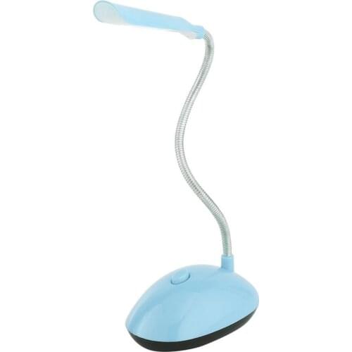 Fashion Ultra-bright Wind LED Desk Light Economic AAA Battery Operated Book Reading Lamp with Flexible Tube PY-X7188