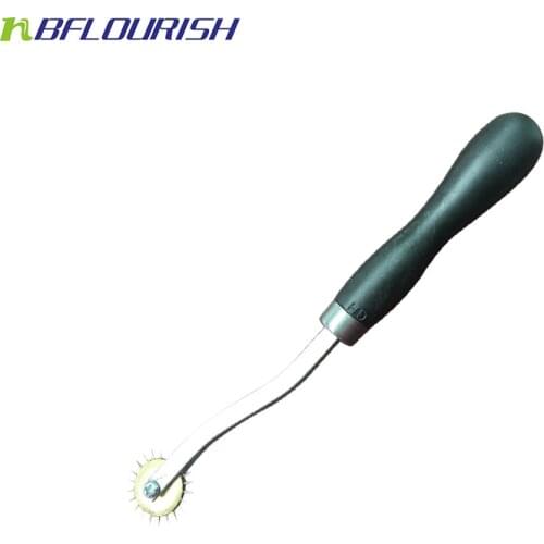 DIY leather sewing wheel edge finder Tool wheel scribing stroke tracing point hand sewn tool Leather cut tookit