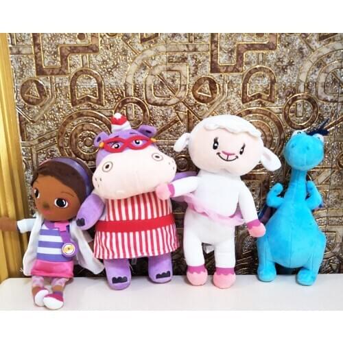 New cartoon doll Children Plush Toy Doctor hippo Kids Toy Christmas Birthday Stuffed gift