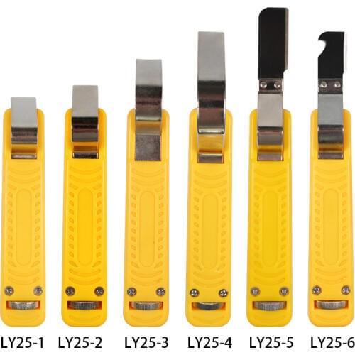 Cable stripping knife wire stripper combined tool for stripping round PVC silicone diameter 4-16mm & 8-28mm LY25-1 LY25-2 LY25-6