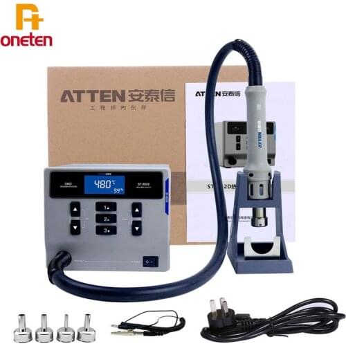 ATTEN ST-862D lead-free hot air gun soldering station digital display 1000W rework station Phone Repair Desoldering Station