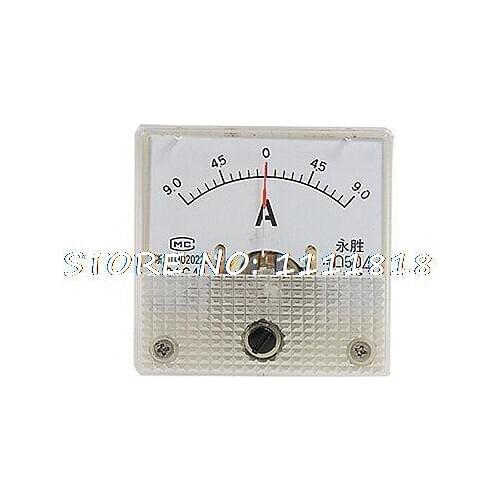 Plastic Housed DC Current 1A Measure Analog Panel Meter 91C4 DC 0-1A
