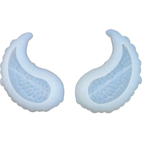 Wing Shape Storage Tray Plate Silicone Mold Pendants Jewelry Dish Making UV Resin Mold Jewelry Silicone Mold