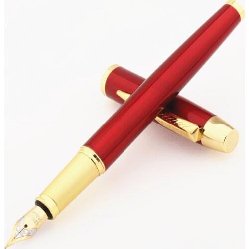 Luxury High Quality Heavy pens 8007 Red wine Business office Medium Nibfountain pen ink school supplies