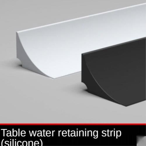 0.4M-3M Silicone Water Stopper Strip Bendable Kitchen Countertop Retaining Bathroom Shower Dam Flood Barrier Dry Wet Separation