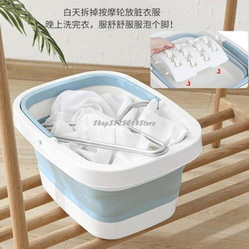 Foldable Foot Bath Bucket Over Calf Foot Bath Bucket Household Foot Bath Bucket Adult Foot Bath Bucket Bedroom Foldable Bucket F