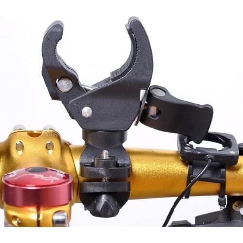 90 Degree Rotating Bicycle Handlebar Mount MTB Bike Light Bracket Bike Lamp Holder LED Torch Headlight Mount Stand Clamp Clip