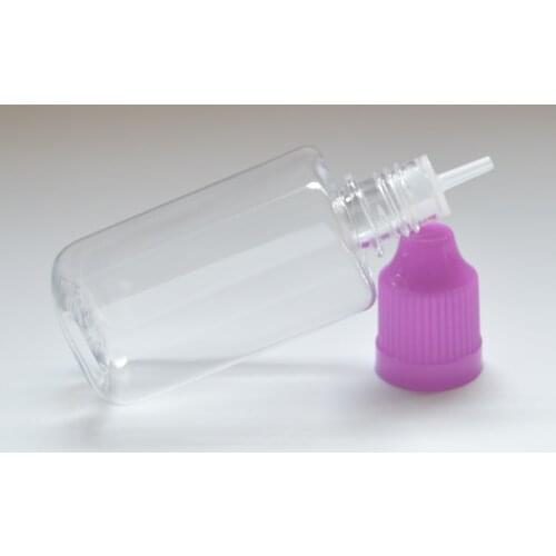 100pcs Hard Square PET Empty Bottle 30ml Plastic Dropper Bottles With Childproof Cap E Liquid Vial