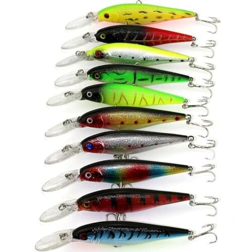 20 Colors Fishing Lures 20pcs Minnow Vib Wobblers Crankbait Lure Set Isca Artificial Mixed 3 Models Hard Plastic Fishing Tackle