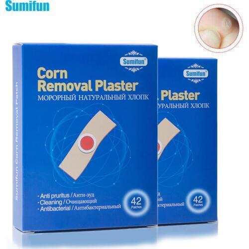 42Pcs Sumifun Medical Corn Remover Patch Warts Painless Feet Care Thorn Callus Remove Soften Skin Cutin Sticker Plaster K03401