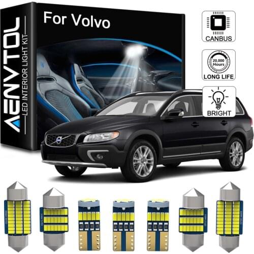 Seker Canbus For Volvo V50 V60 V70 XC60 XC70 XC90 S40 S60 S70 S80 C30 C70 LED Interior Map Dome Trunk Footwell Door Light Kit
