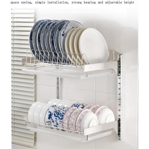 Cosina Accessories Sink Rangement Fridge Organizer Stainless Steel Dish Cuisine Cocina Organizador Kitchen Storage Rack Holder