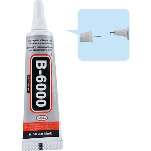15ML Bulaien B6000 Glue Drill Nail DIY Diamond Jewelry Handicraft Point Drill Mobile Phone DIY Glue B6000 Adhesive Transparent