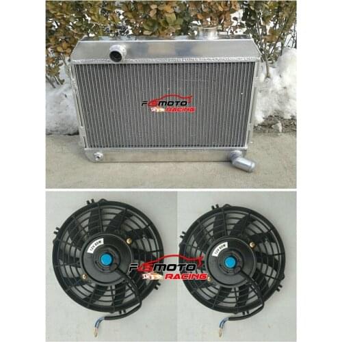 Aluminum Radiator + FAN For 1968-1973 69 70 71 72 73 Datsun 510 521 620 Pickup 1.6 L4