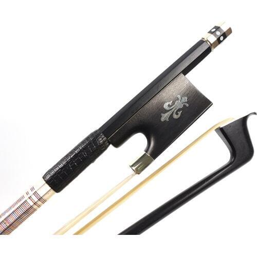 Yinfente Violin bow 4/4 Black Carbon Fiber violin Ebony Accessories Great Balanced