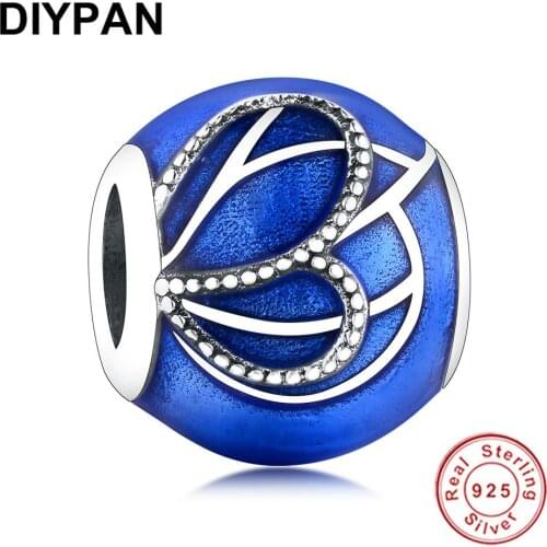 Authentic 925 Sterling Silver Yin Yang Tai Chi Bead Charms Fit Original Charm Bracelet Necklace Women/men Making Jewelry