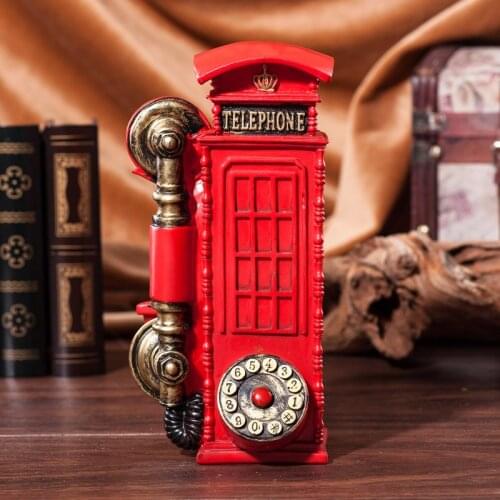 Watches Decoration Art quartz European style retro decor decoration photography creative British mailbox props indoor soft outfi