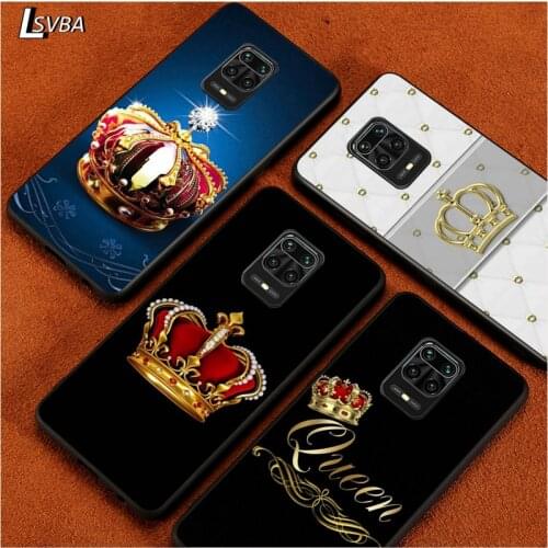 Black Soft Cover King and the queen for Xiaomi Redmi Note 9 9S 8 8T 7 7S 6 5A 5 4X 4 Pro Max Prime Phone Case