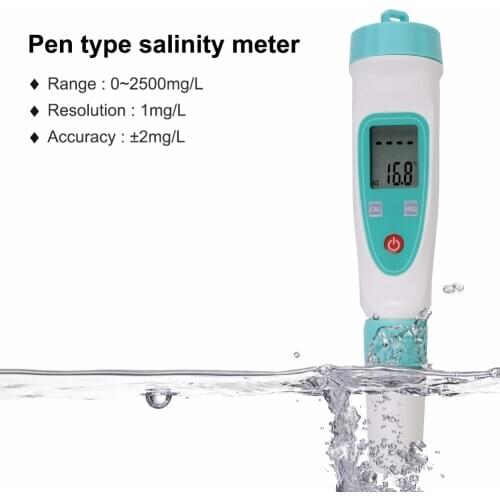Digital Salinity Tester Meter for Salt Water Pool Food Salt Brine Meter Hydrometer Aquarium Tester Monitor Detector