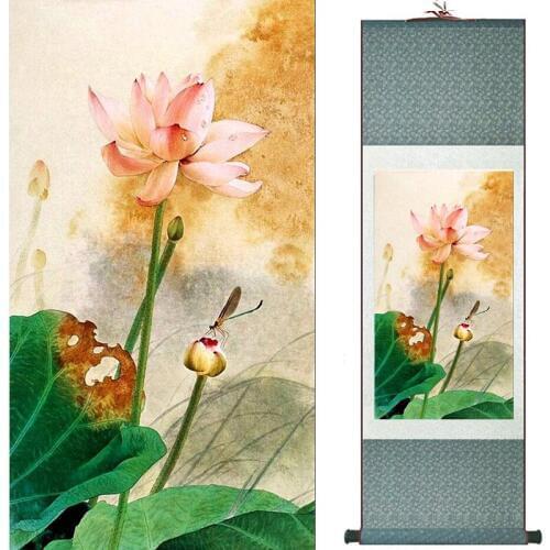Flowers painting Chinese traditional art painting home decoration paintings20190817021
