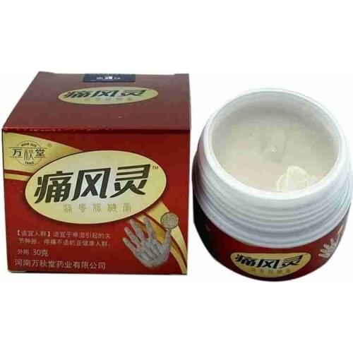 30g Chinese Herbal Medicine Gout Cream Treatment Gout Cause Joint Bone Pain Sore Relief Health Care Plasters For Leg Joint Bone
