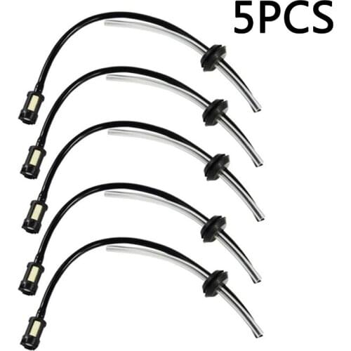 5Pcs/lot Fuel Hose Pipe Kit Fuel Filter Lawnmower Home DIY Durable Hand Tool Parts for 4 Stroke Trimmer Brushcutter Random Color