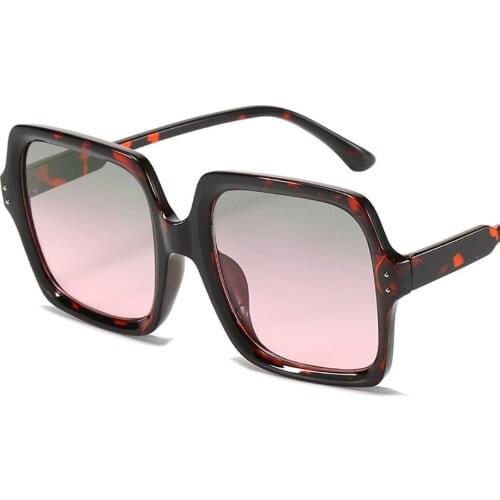 Fashion Luxury Women Square Sunglasses Fashion Big Frame UV400 Sunglasses Shade Female Retro Oversized Ladies Glasses Eyeglasses