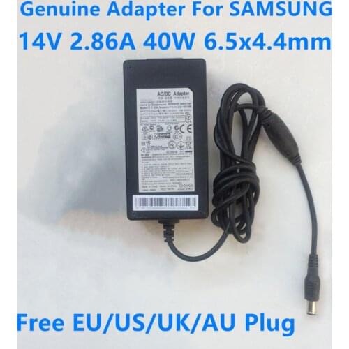 Genuine 14V 2.86A 40W AD-4014B A4514_FPN AC Adapter For SAMSUNG P2570 S27B370 S27B350F S27B350H LCD Monitor Power Supply Charger