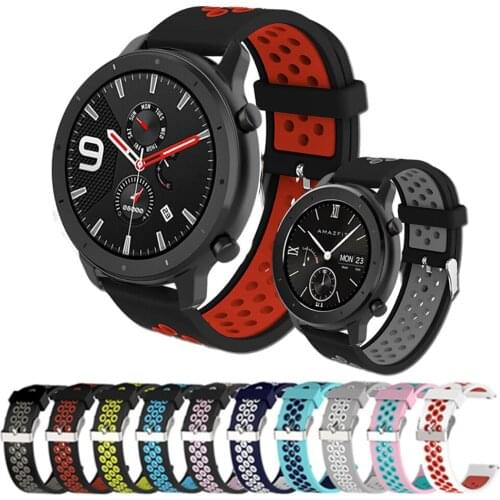 22/20mm Wrist Strap For Xiaomi Huami Amazfit GTR 47mm 42mm Smart Watch Band Bracelet For Amazfit Stratos / Stratos 2 / Stratos 3