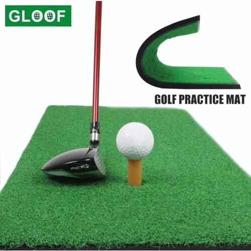 Backyard Golf Mat 60x30cm Residential Training Practice Rubber Tee Holder Grass Outdoor/Indoor Practice Hitting Pad