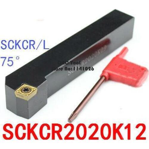 SCKCR2020K12/ SCKCL2020K12 Metal Lathe Cutting Tools Lathe Machine CNC Turning Tools External Turning Tool Holder S-Type SCKCR/L