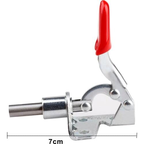 High Hardness Stainless Steel Plastic Covered Handle Toggle Clamp GH-301A 45Kg Anti-slip Vertical Toggle Clamp for Hand Tool