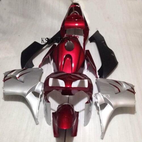 Hi-grade Injection Full Fairing Bodywork Kit Panel Set FitFor Honda CBR600RR F5 2003-2004 Red/black CBR600RR F5 03 04