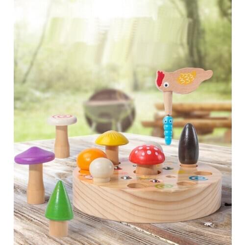 WoodpeckerInsect CatchingGame Magnetic FishingToys For Children Lntellectual Development Ea rly Education Educational