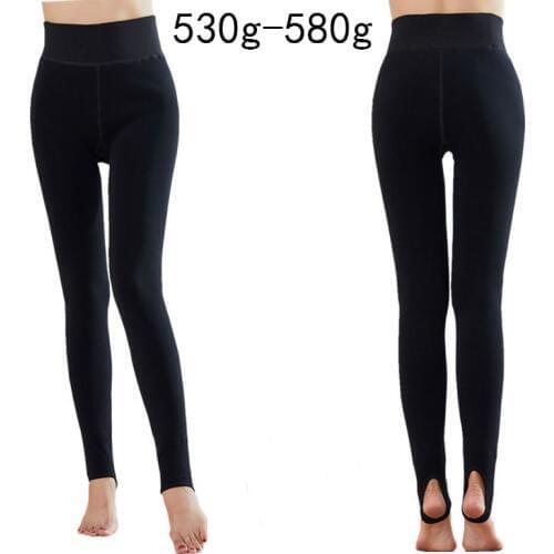 530g -580g Winter Thickened High waisted Slim Pantyhose Thermal Outside Thickening Waist Heating Tights Velvet Pantyhose